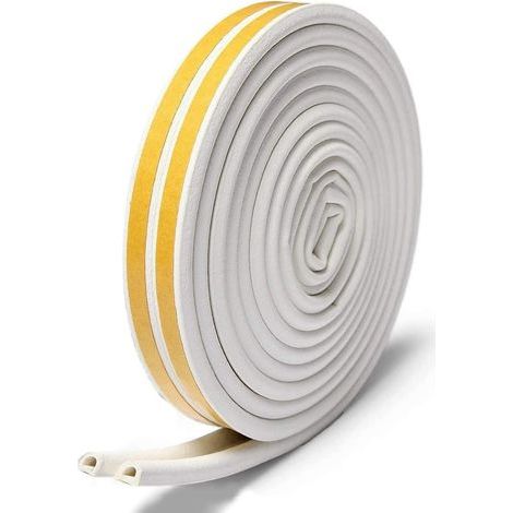 AIDUCHO Türdichtungsleiste, Schalldämmende Schaumstoffdichtung, Gummidichtung, 9 x 6 mm x 6 Meter, 1 Dichtung (1/5)