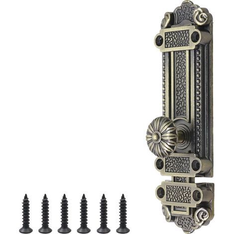 Verrou coulissant vintage, loquet antivol pour portail principal, verrou de style antique pour portes et fenêtres coulissantes