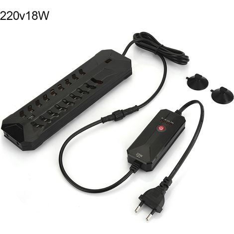 Lampe de stérilisation germicide UV submersible pour aquarium, bassin et aquarium (UE 220 V, 18 W) (1/5)