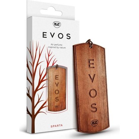Colgante de madera K2 evos esparta con fragancia para coche (1/5)
