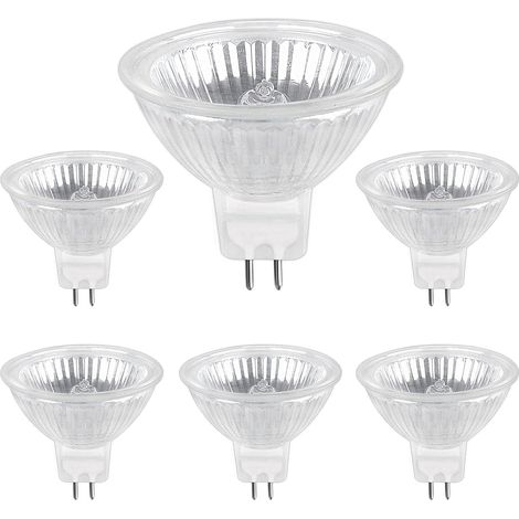 Ampoule Halogene GU5.3 35W 12V, 400lm Blanc Chaud 2700K Dimmable, Ampoule Spot Halogène MR16, pack de 6 (1/5)