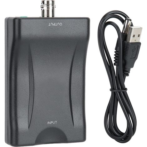 Convertisseur Vidéo Numérique vers BNC Adaptateur Moniteur Surveillance pour HD Projecteur PC Capture USB écran TV Compatible avec Systèmes PAL/NTSC Enregistreur DVD Noir (1/5)
