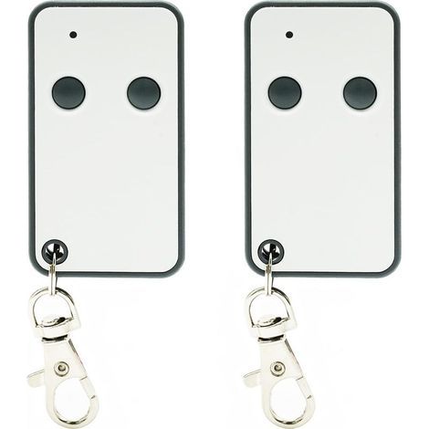 433,92 Telecommande Portail, 2 Canaux Télécommande Porte de Garage Compatible avec Roger E80 TX52R/E80 TX54R/ H80/TX1M80, Code Fixe, Bip Portail Porte De Garage (Lot de 2) (1/5)