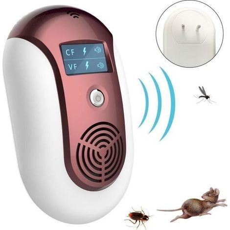 QN Elektrisches Ultraschall-Insekten- und Mäuseabwehrgerät Rot @4 (1/3)
