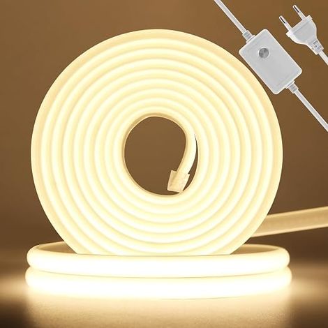 Bande Lumineuse LED COB, Dimmable 288 LEDs/m Ruban LED 50cm Découpable Flexible Strip pour Chambre, Jardin, Plafond Décoration. (1/5)
