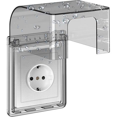 Stück wasserdichte Steckdosenabdeckungen Typ 86, wasserdichte Steckdosenabdeckungen, selbstklebende Steckdosenabdeckungen für Schalter (1/5)