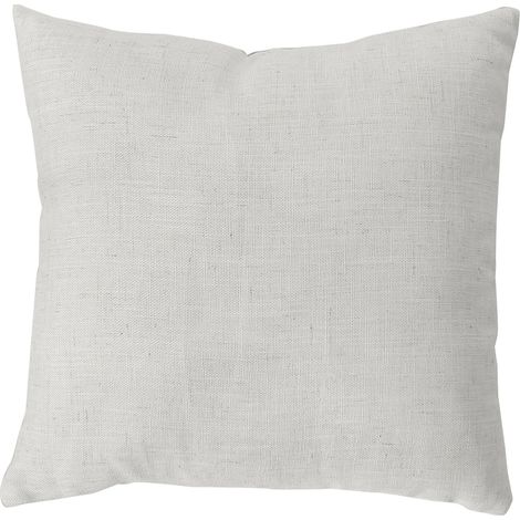 Coussin carré - Effet lin Blanc 40x40 cm (1/2)
