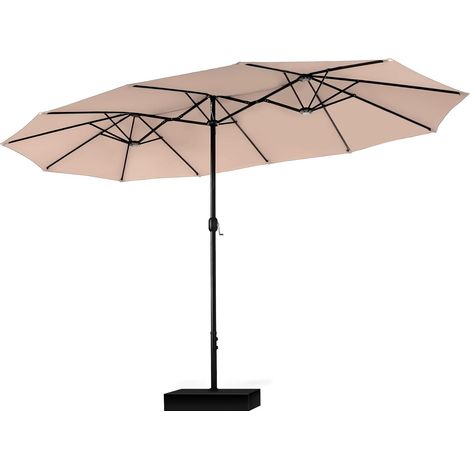 PHI VILLA Rectangular Balcony Parasol 450 x 270 cm with Stand (1/5)
