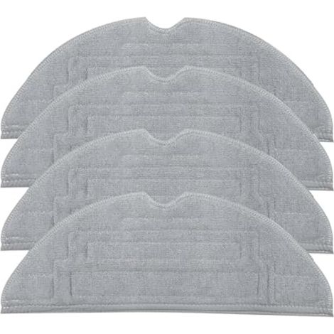 Lot de 4 ou 6 lingettes de nettoyage réutilisables pour Roborock S8 Pro Ultra, chiffons en microfibre lavables, compatibles avec les aspirateurs robots, pour le nettoyage des sols durs (carrelage et p (1/5)