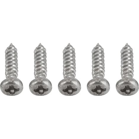 Vis de fixation chromées pour mécaniques de guitare, chevilles d'accordage argentées, lot de 50 pièces (1/4)