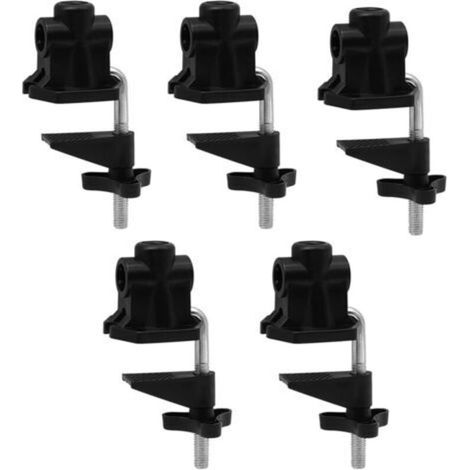[NEVER USED] Set of 5 C-clamps for desk lamps - Base mounting clamp for swing arm