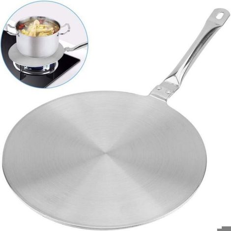 Adaptateur induction - - 20 cm - Acier inoxydable - Poignée anti-chaleur - Conduction rapide (1/3)