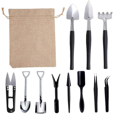 Kit de bonsaï Outils de Jardin Ensemble Terrarium Plantes Terrarium Kit 12pcs / Set Mini Kit d'outils Succulent à Main Le potentiel (1/5)