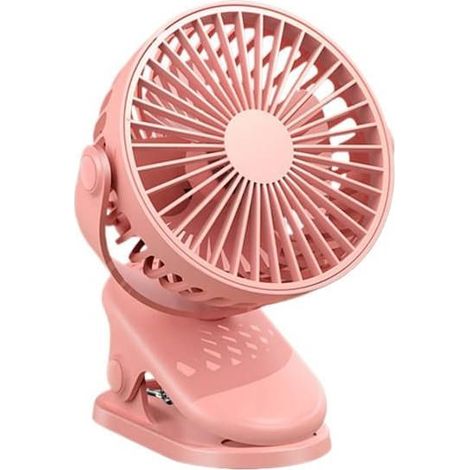 Mini ventilatore portatile USB con clip, comodo, ultra silenzioso, grazioso, ricaricabile, adatto agli studenti, ventilatore compatto. (1/4)
