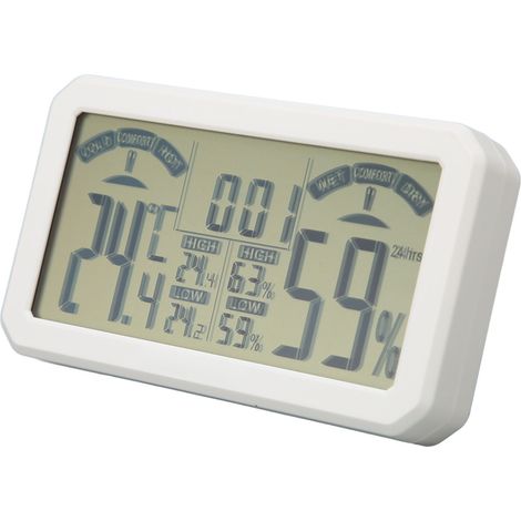 Thermomètre-hygromètre électronique mural numérique haute précision pour serre (1/5)