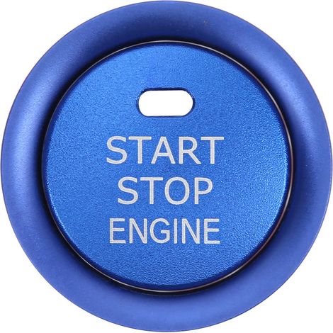 Bague de démarrage arrêt moteur en aluminium bleu pour Mazda CX-4 et CX-5, anneau de remplacement bouton de démarrage (1/5)