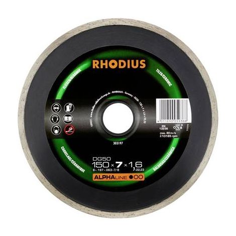 Strumento per piastrellisti Rhodius 303197 disco diamante 150 mm