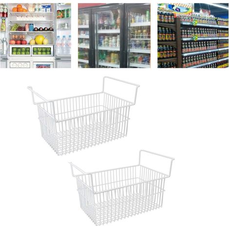 Accessoires pour panier de rangement de congélateur, panier alimentaire pour congélateur, étagère de rangement pour compartiment congélateur/réfrigérateur, panier en métal, longueur 56,5 cm largeur 2 (1/5)