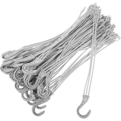 Blumentopf Haken 50 Stück 40cm Weiß Wetterfeste Gartenhaken