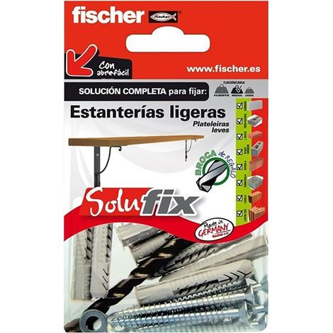 Kit di fissaggio per mensola leggera Solufix