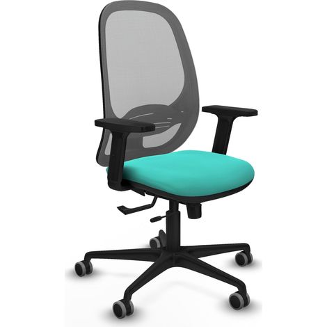 Silla de oficina piqueras y crespo Cilanco cuero sintético turquesa (1/2)