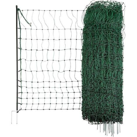 Kerbl Geflügelnetz 50 m, Höhe 106 cm, nicht elektrizierbar, verstär. Oberlitze