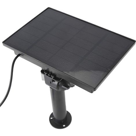 Panneau solaire 4W, cellules solaires 5V, batterie 18650 intégrée pour caméra de sécurité extérieure (1/5)