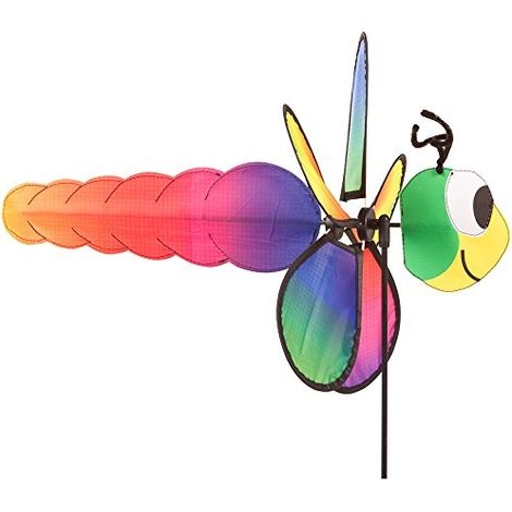 Element décoratif de jardin hq-invento dragonfly tournant installation facile