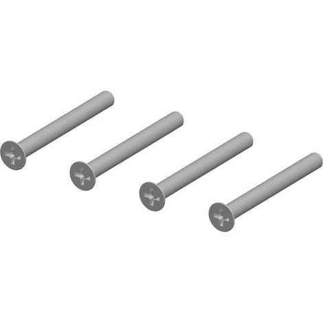 HERMAT Befestigungsset Rosetten-Drückergarnitur 4373/DG/KL4, ohne Stift, 60 mm