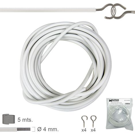 Kit foderato in tessuto a spirale di 5 metri di verme e 8 occhielli