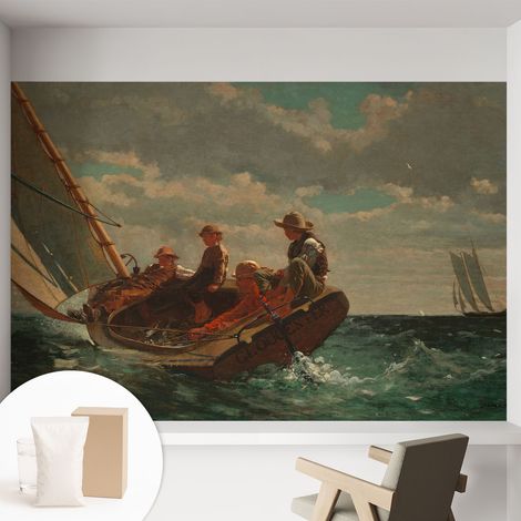 Carta Da Parati Con Design Moderno - Per Rinnovamento Rapido - Non-Woven - Per Interni Moderni Spedizione in mare 152x104 cm (1/5)