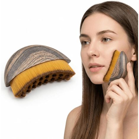 Brosse de massage faciale pour le drainage lymphatique - Épouse les contours du visage et soulage les tensions (1 pièce)-AquaForge (1/5)