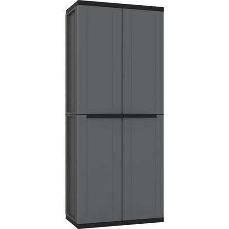 Armadio Terry j-base 268 Grigio scuro polipropilene 68 x 37,5 x 163,5 cm (1/2)