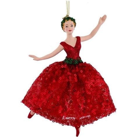 DISNEY Decorazione Ballerina In Abito Rosso