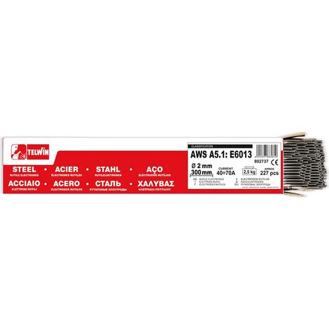 Telwin Electrodes Rutiles pour Soudage D. 2mm 2,5Kg (1/2)
