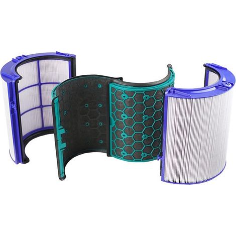 Jeu de filtres HEPA et charbon actif - Cool TP04 et DP04 - TP/HP/DP/04/05/07 - Filtre de purificateur d'air - adapté pour Dyson DP04 & HP04 - 4 pièces (1/5)