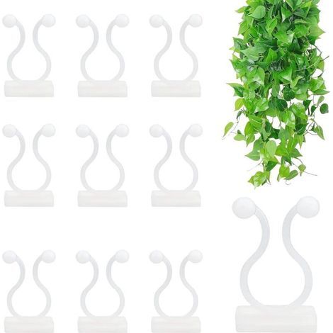 50 Kletterpflanzenclips, selbstklebende Wandclips für Kletterpflanzen, praktische Stützen für Haus und Garten (1/5)