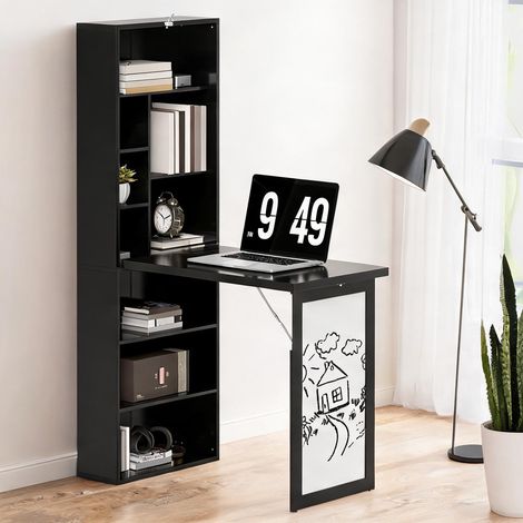 Bureau nero en mDF Legno di pino 98 x 51 x 153 cm (1/5)