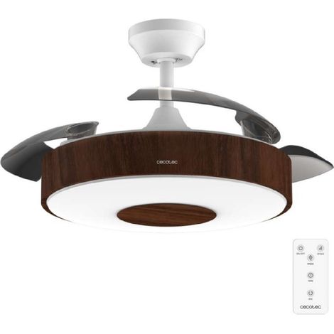 Cecotec Ventilatore da soffitto con luce Energysilence Aero 4200 invisible darkwood (1/5)