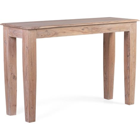 Console en bois massif d'acacia clair Dikota 120cm (1/3)