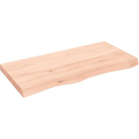 Maison Exclusive - Waschtischplatte 100x50x(2-6) cm Massivholz Un