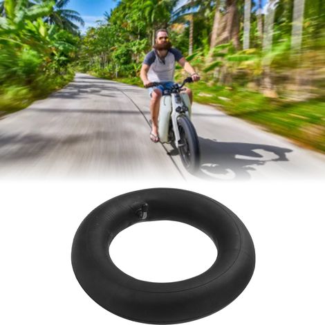 Chambre à air 110/50‑6.5 pour scooter électrique, valve courbée, caoutchouc résistant (1/5)