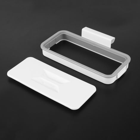 Soporte colgante para bolsas de basura con tapa, accesorio para armarios de cocina.