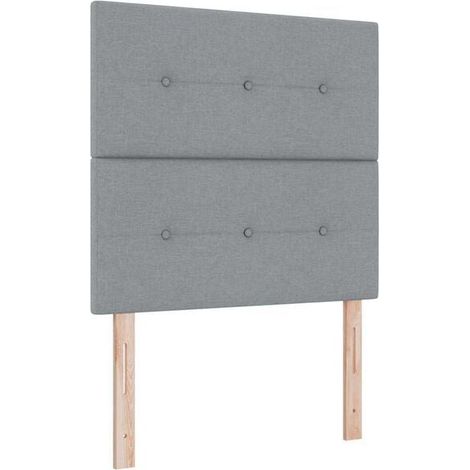 Matelas à ressorts LED avec matelas gris clair, mesurant 80 x 200 cm. (1/5)