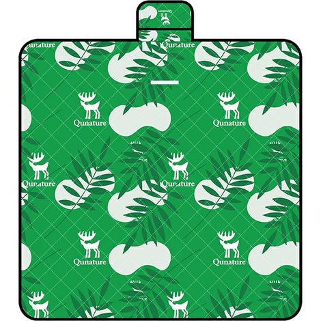 Telo da picnic impermeabile, coperta turistica 2 x 2 m - verde (1/4)
