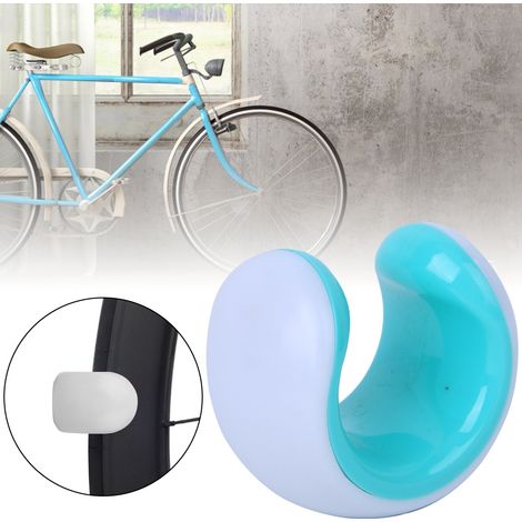Crochet mural pour vélo (23-32 mm), support de rangement avec boucle de suspension, accessoire de stationnement pour VTT et vélo de route (bleu) (1/5)