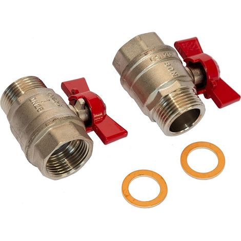 DAIKIN Set rubinetto a sfera, ASH3, 2 pz./VPE per RMX, 1 IG x 1 AG, ESHUTOFVALVEA