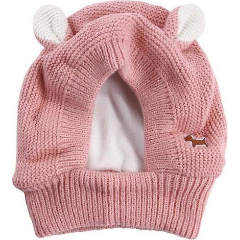 Gestrickte Hundemütze und Ohrenwärmer, geräuschdämpfender Ohren- und Nackenschutz für große Hunde, Gehörschutzzubehör und bequeme Nackenabdeckung.