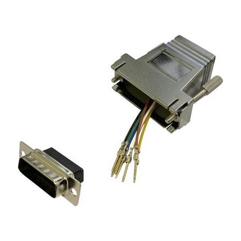BKL Electronic  10121123 Adattatore Spina SUB-D a 15 poli - Presa RJ45 1 pz. Singolo