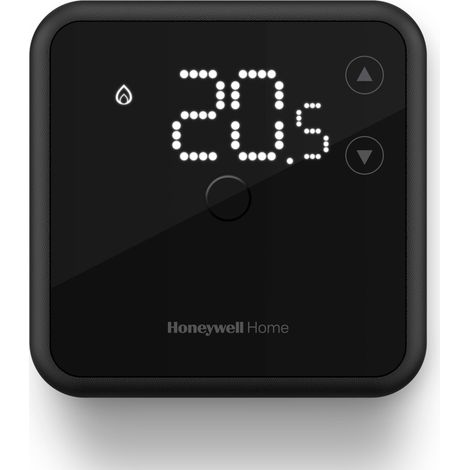 Termostato ambiente Honeywell Home, display a LED di facile lettura ed efficienza energetica, cablato, nero (1/5)
